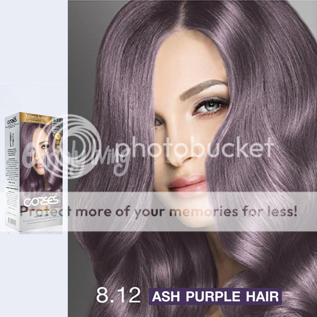 Grey Ash  Silver Blue Purple  Violet  Color  Hair  Permanent 